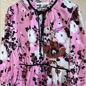Victoria Beard Pink Floral dress Babydolll 14